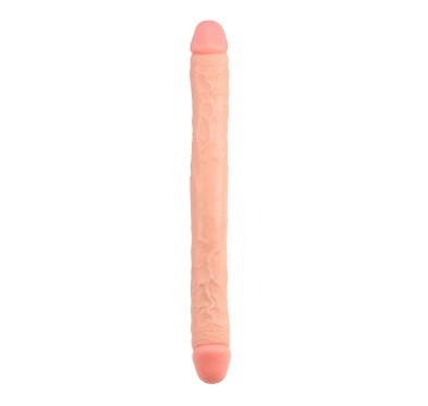 Proste podwójne dildo do sexu lesbijskiego 46 cm